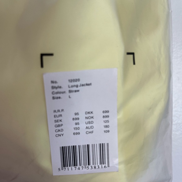 NWT RAINS Unisex Long Waterproof Jacket Full Snap Hood Pockets Sizes S,M, L. - Picture 8 of 10